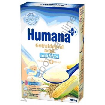 HUMANA BEZMLEČNA KAŠICA SA GRIZOM 200g, POSLE 4. MESECA HUMANA BEZMLEČNA KAŠICA SA GRIZOM 200g, POSLE 4. MESECA